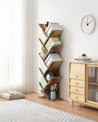 木製のパネルの木の形の陳列だなの棚の居間Funiture