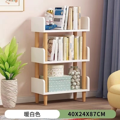 OEMの多色刷り寝室のための支えがない削片板の本だな2の棚の木製の本箱