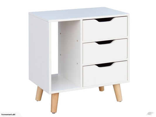 寝室28インチのNightstand MDFの木の枕元のキャビネットの家具