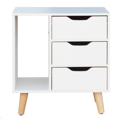 寝室28インチのNightstand MDFの木の枕元のキャビネットの家具