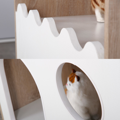 ODM貯蔵を用いる支持できる屋内木ペット家猫の洞穴