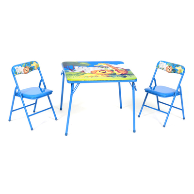 金属の椅子が付いている折る子供の子供の小さいカード表